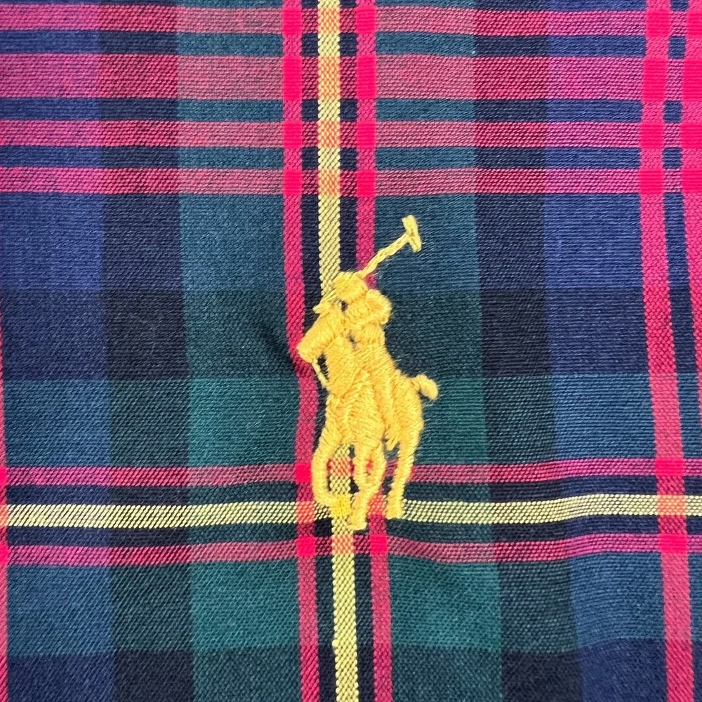 Polo Ralph Lauren Sleepwear Shirt Mens Large Red Plaid Long Sleeve Button Up New